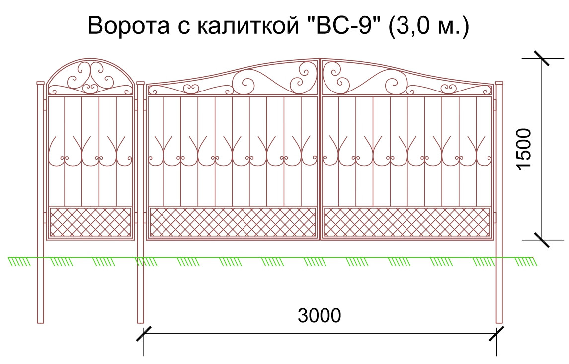 Ворота и калитки садовые | Канат СТД - Сетка рабица от производителя,  гвозди, электроды, проволока, сетки металлические, канат, стропы, заборные  столбы, саморезы, дюбели, монтажные патроны, ворота и калитки садовые,  теплицы, поликарбонат, спиральный